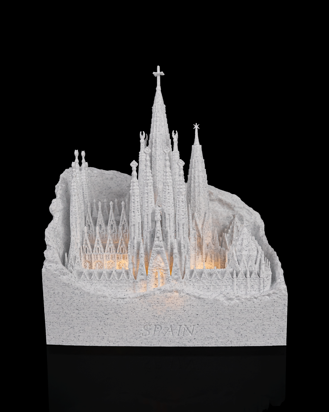 Wahrzeichen der Welt – Beleuchtet | 3D-Druck PLA | Weiß oder Marmor