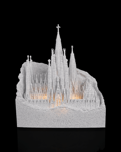 Wahrzeichen der Welt – Beleuchtet | 3D-Druck PLA | Weiß oder Marmor
