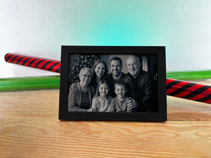 Personalisiertes 3D-Bild mit Rahmen