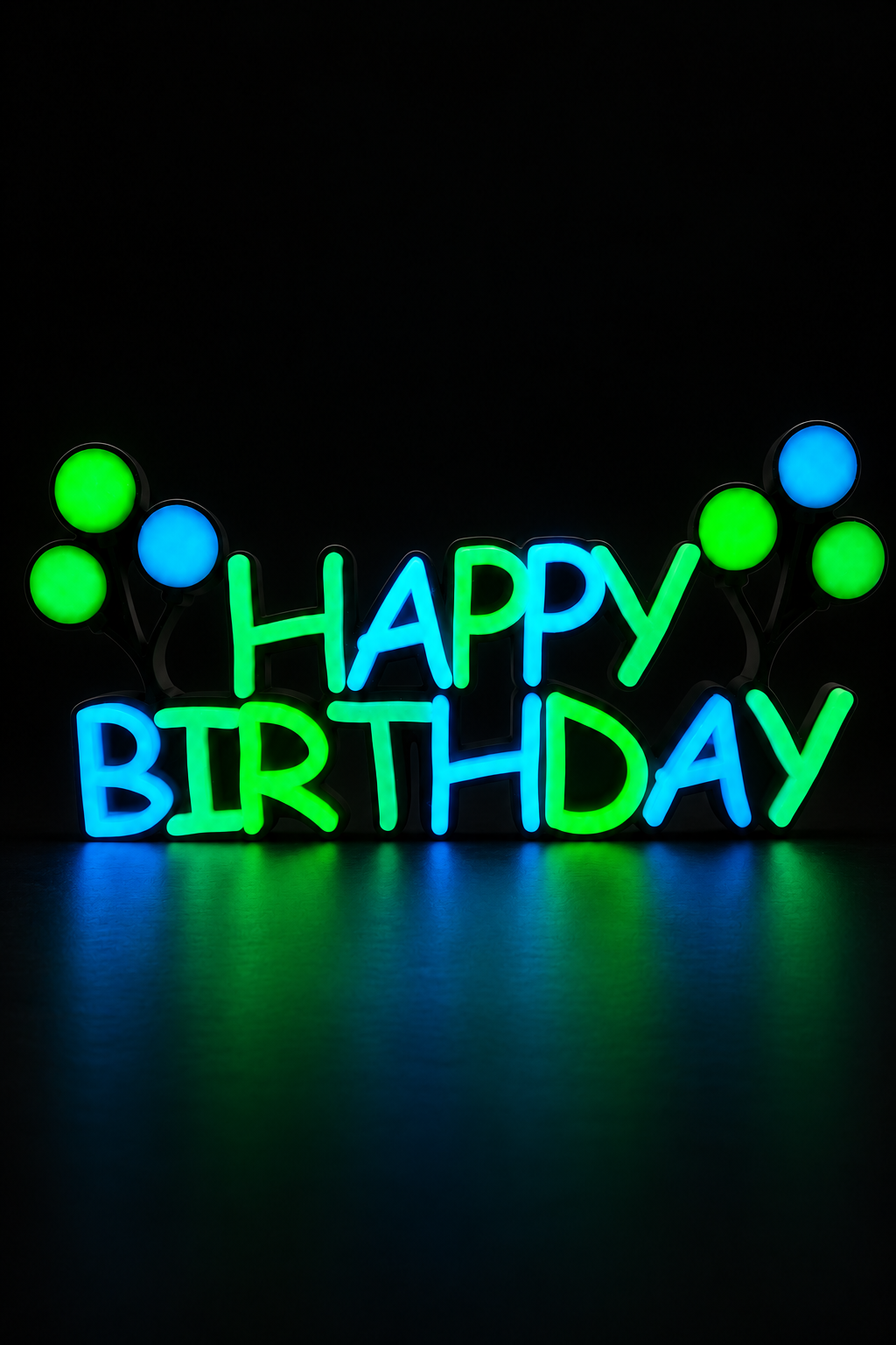 Personalisierter 3D-Schriftzug mit Glow-in-the-Dark-Effekt