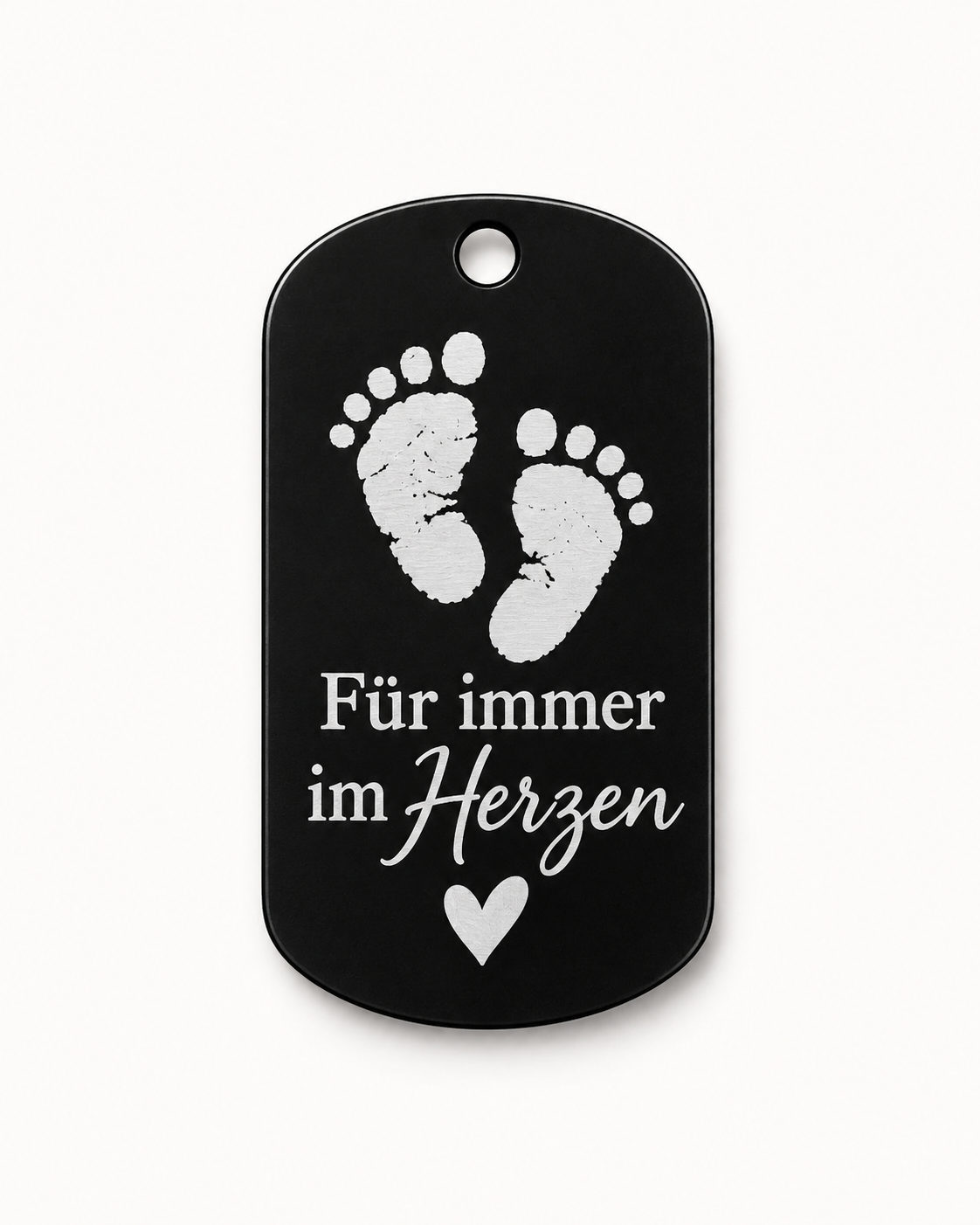 Personalisierter Metall-Schlüsselanhänger mit Lasergravur