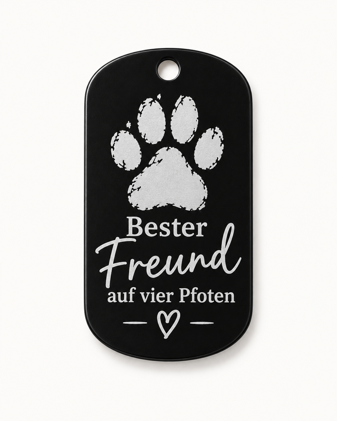 Personalisierter Metall-Schlüsselanhänger mit Lasergravur