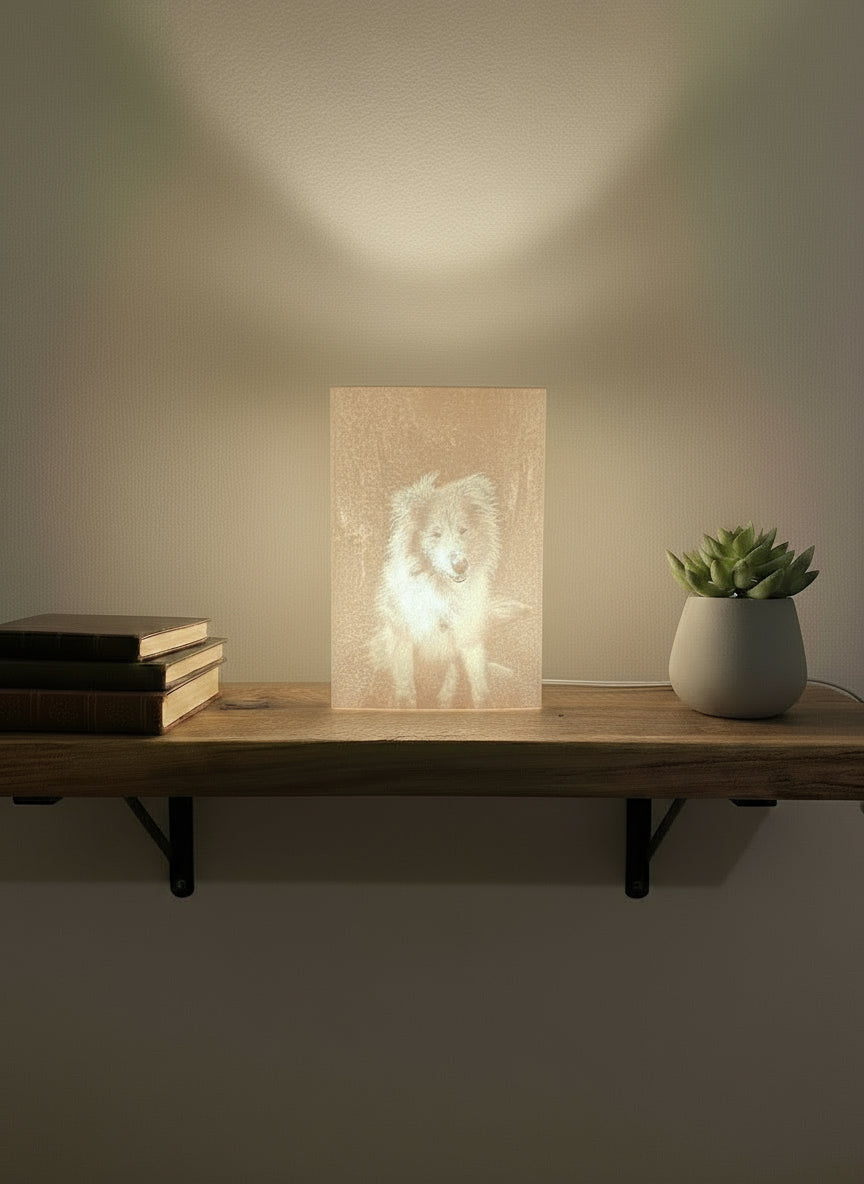 Dein Bild als weiße Lithophane – Licht trifft Erinnerung