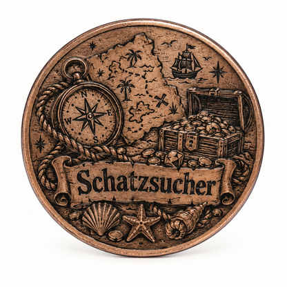 Personalisierte Messingmünze mit Lasergravur – Ø 4 cm