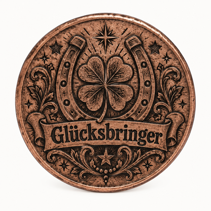 Personalisierte Messingmünze mit Lasergravur – Ø 4 cm