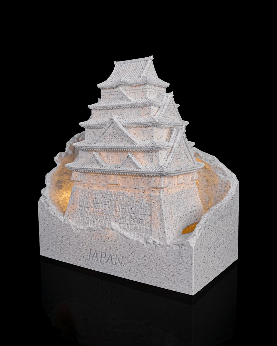 Wahrzeichen der Welt – Beleuchtet | 3D-Druck PLA | Weiß oder Marmor