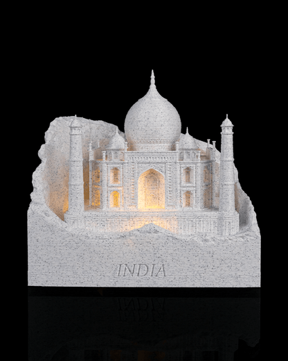 Wahrzeichen der Welt – Beleuchtet | 3D-Druck PLA | Weiß oder Marmor