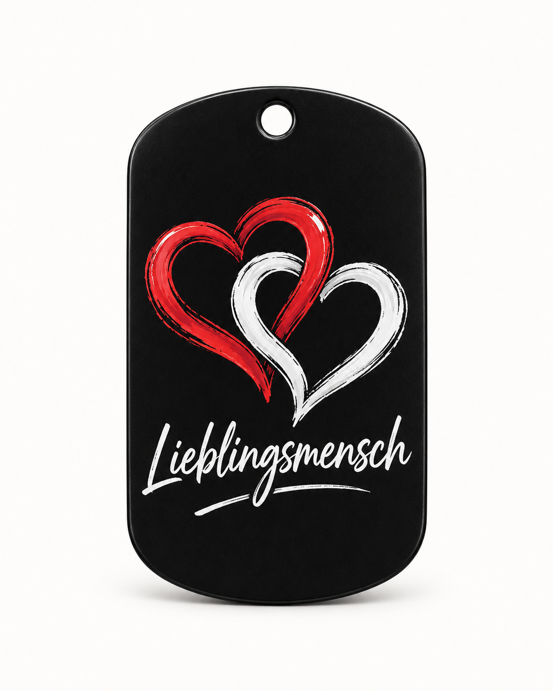 Personalisierter Metall-Schlüsselanhänger mit UV-Druck