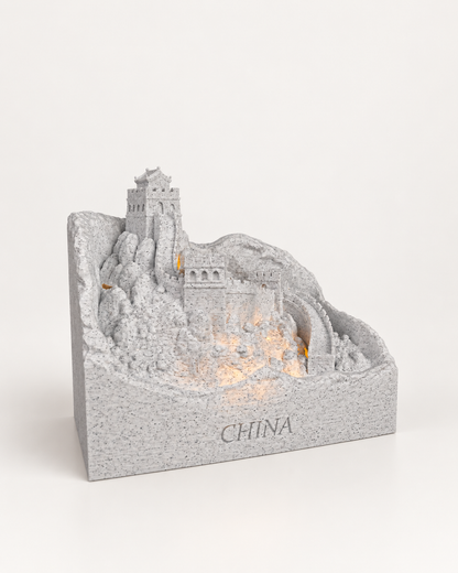 Beleuchtete Wahrzeichen der Welt – berühmte Bauwerke als 3D-Kunst