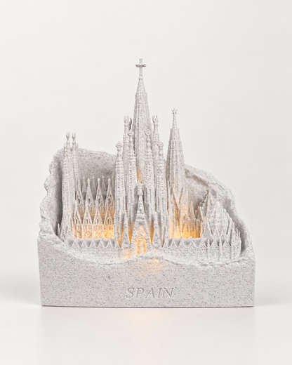 Beleuchtete Wahrzeichen der Welt – berühmte Bauwerke als 3D-Kunst